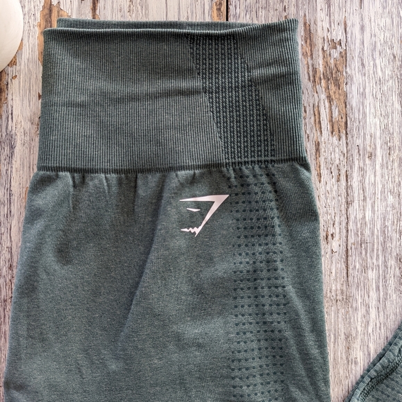 Gymshark Vital 2.0 Seamless High Rise Leggings Size Large Forest Green - Picture 4 of 9
